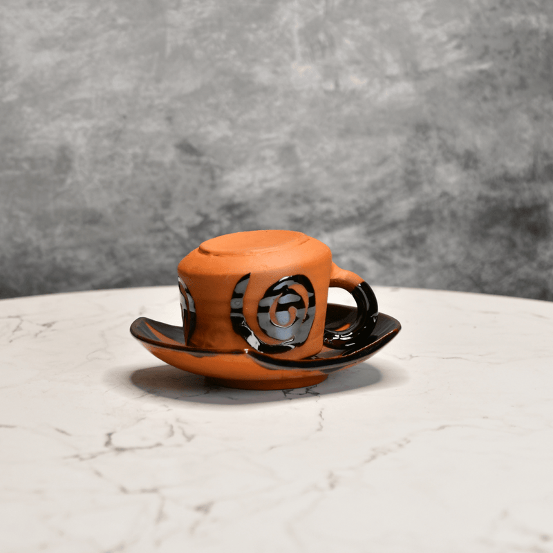 Sowpeace Heart in a Cup (Set of 2) | Handcrafted Terracotta Coffee & Tea Mugs for Gifting & Daily Use – view 3