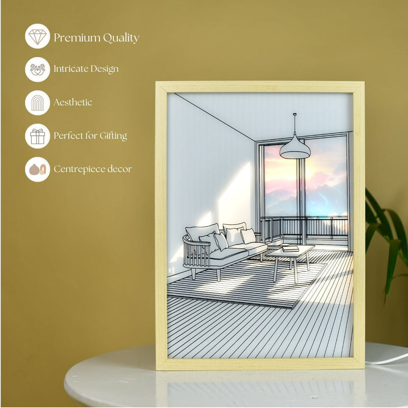 Sowpeace Illuminated Portrait Frame - LED Photo Frame for Trendy Home Decor & Gifts – view 5