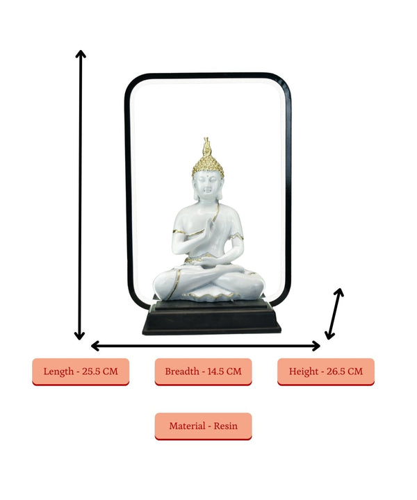Sowpeace Luminous Buddha Tranquility Idol | Radiant Resin Statue for Peaceful Home Décor & Gifting — image 5