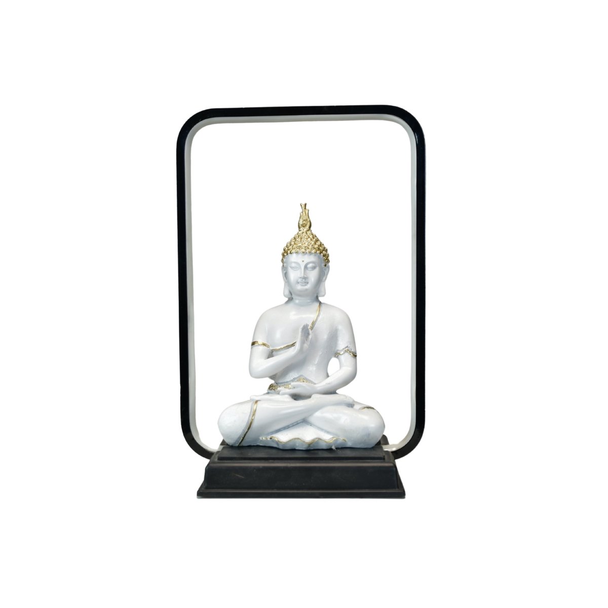 Sowpeace Luminous Buddha Tranquility Idol | Radiant Resin Statue for Peaceful Home Décor & Gifting - Sowpeace - 