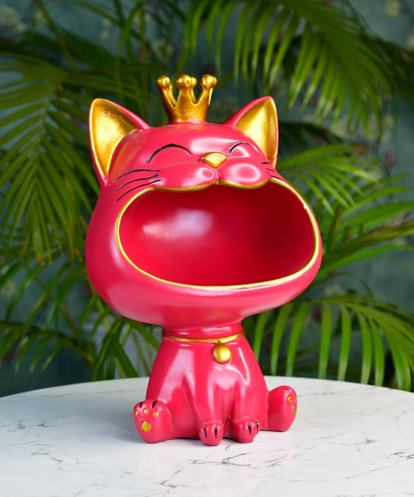 Sowpeace Moulded Resin Cat Holder — main view