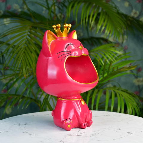 Sowpeace Moulded Resin Cat Holder
