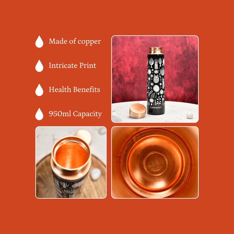 Sowpeace Noir Abstract Copper Bottle – view 6