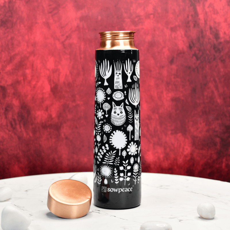 Sowpeace Noir Abstract Copper Bottle – view 2