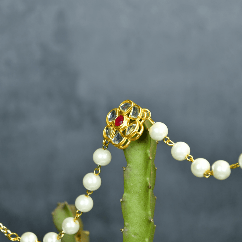 Sowpeace Pearl Blossom Bracelet | Elegant Stainless Steel One‑Size Adjustable Floral Jewelry for Women & Men – view 2