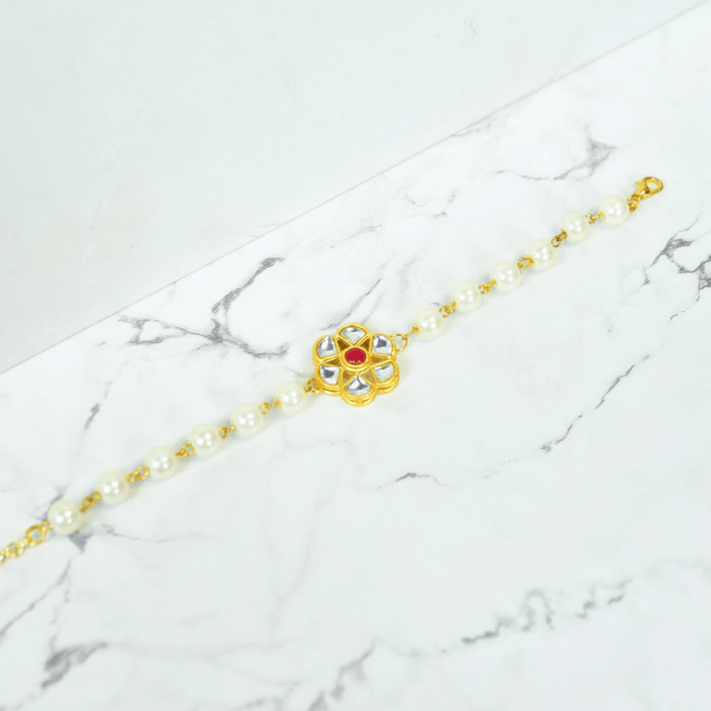 Sowpeace Pearl Blossom Bracelet | Elegant Stainless Steel One‑Size Adjustable Floral Jewelry for Women & Men – view 7