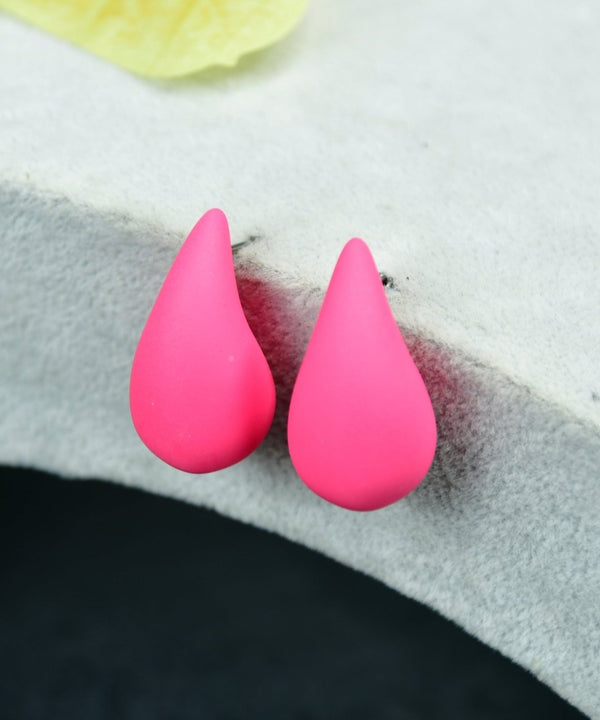 Sowpeace Pink Teardrop CCB Earrings | Elegant One‑Size Lightweight Jewelry for Women & Daily Wear — main view