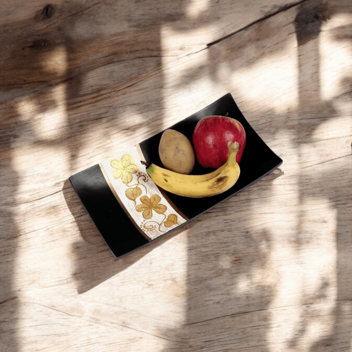 Sowpeace Premium 16 - Inch Black Acacia Wood Tray - Sowpeace - 
