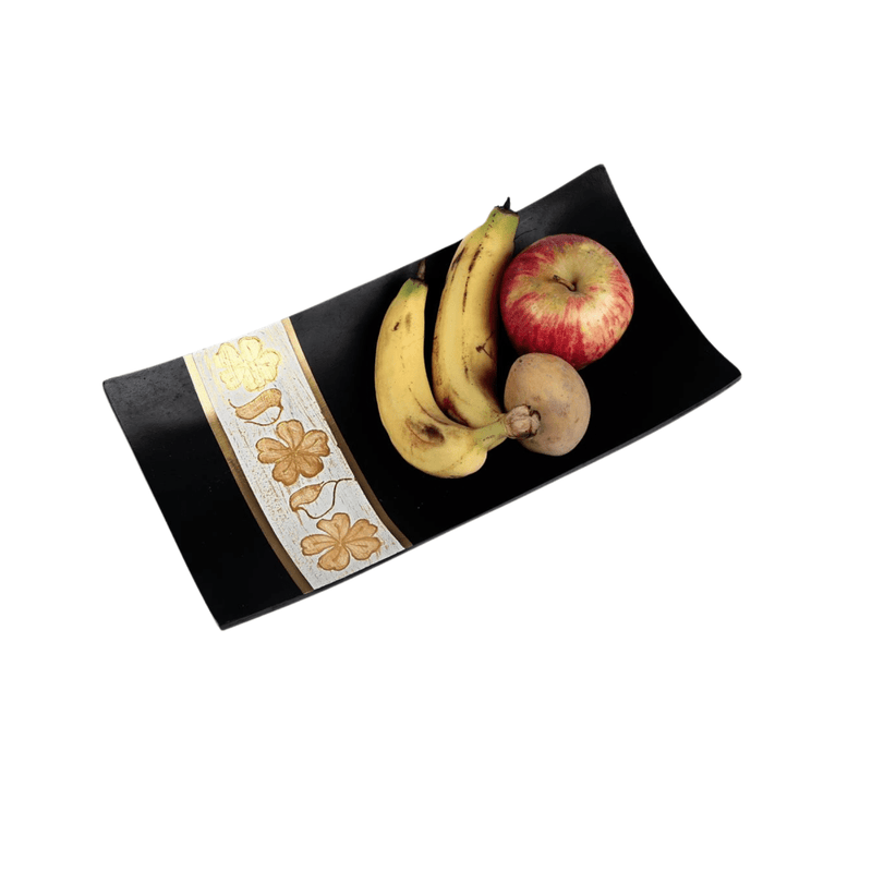 Sowpeace Premium 16-Inch Black Acacia Wood Tray – view 6