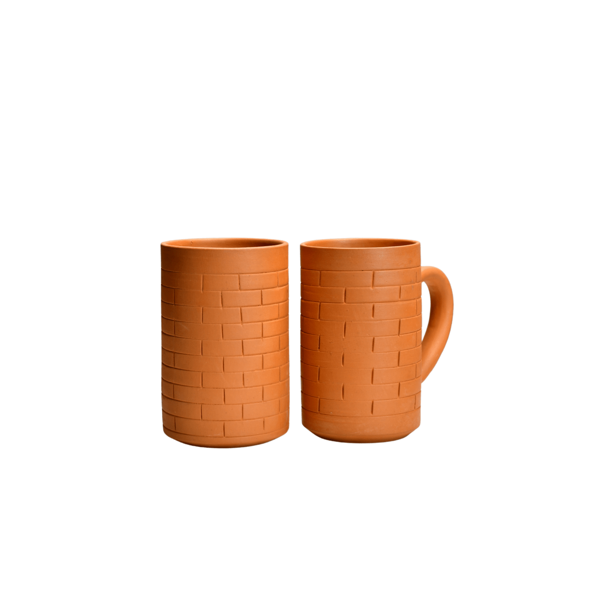 Sowpeace Premium 600ml Unglazed Large Terracotta Mugs (Set of 2) | Handcrafted Rustic Brown Drinkware for Coffee, Tea & Beer - Sowpeace - 