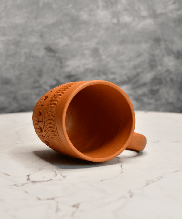 Sowpeace Premium Unglazed Terracotta Drink Mugs (Set of 2) | Handcrafted Rustic Brown Coffee & Tea Cups for Gifting & Daily Use — image 5