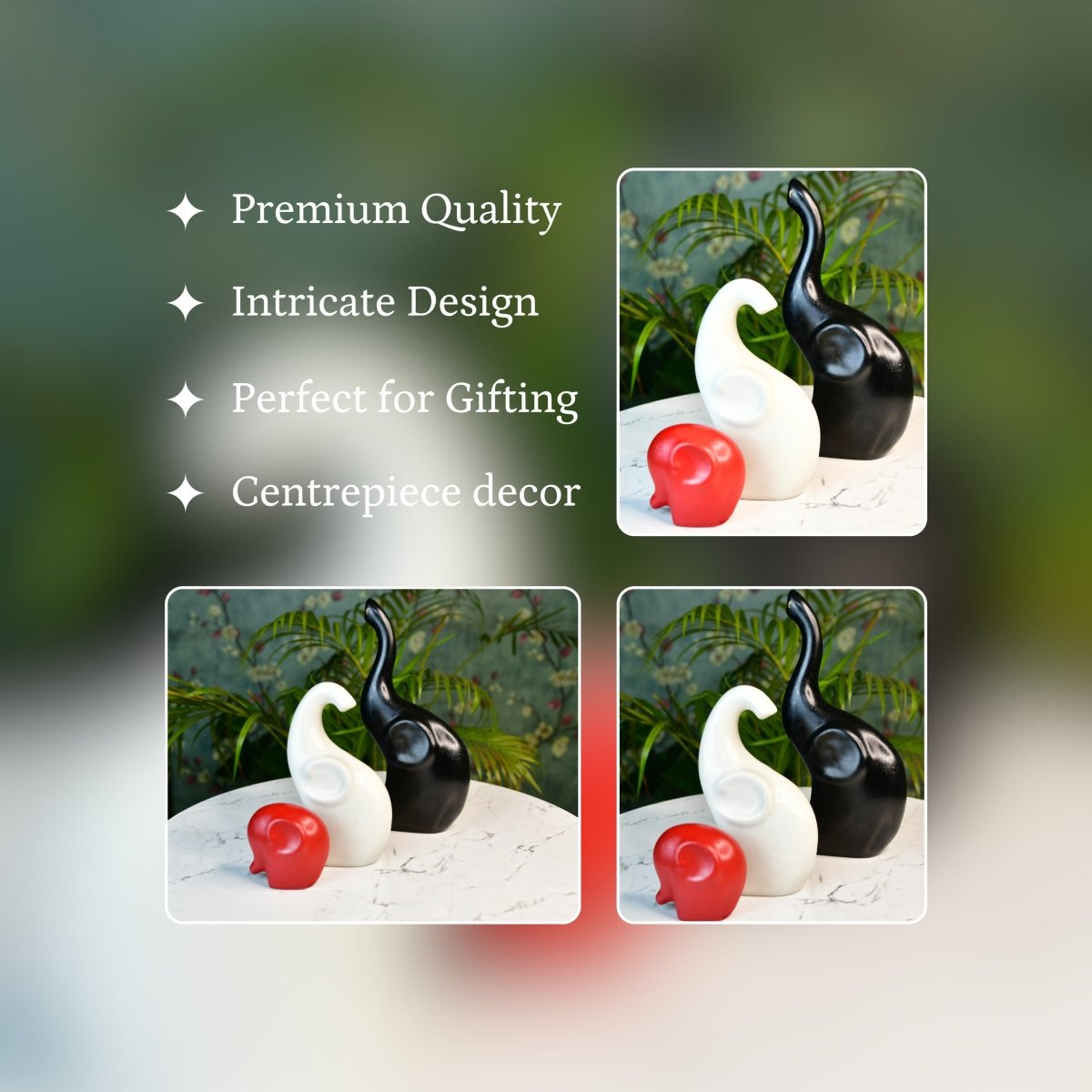 Sowpeace Resin Baby Elephant - Decor - Sowpeace - 