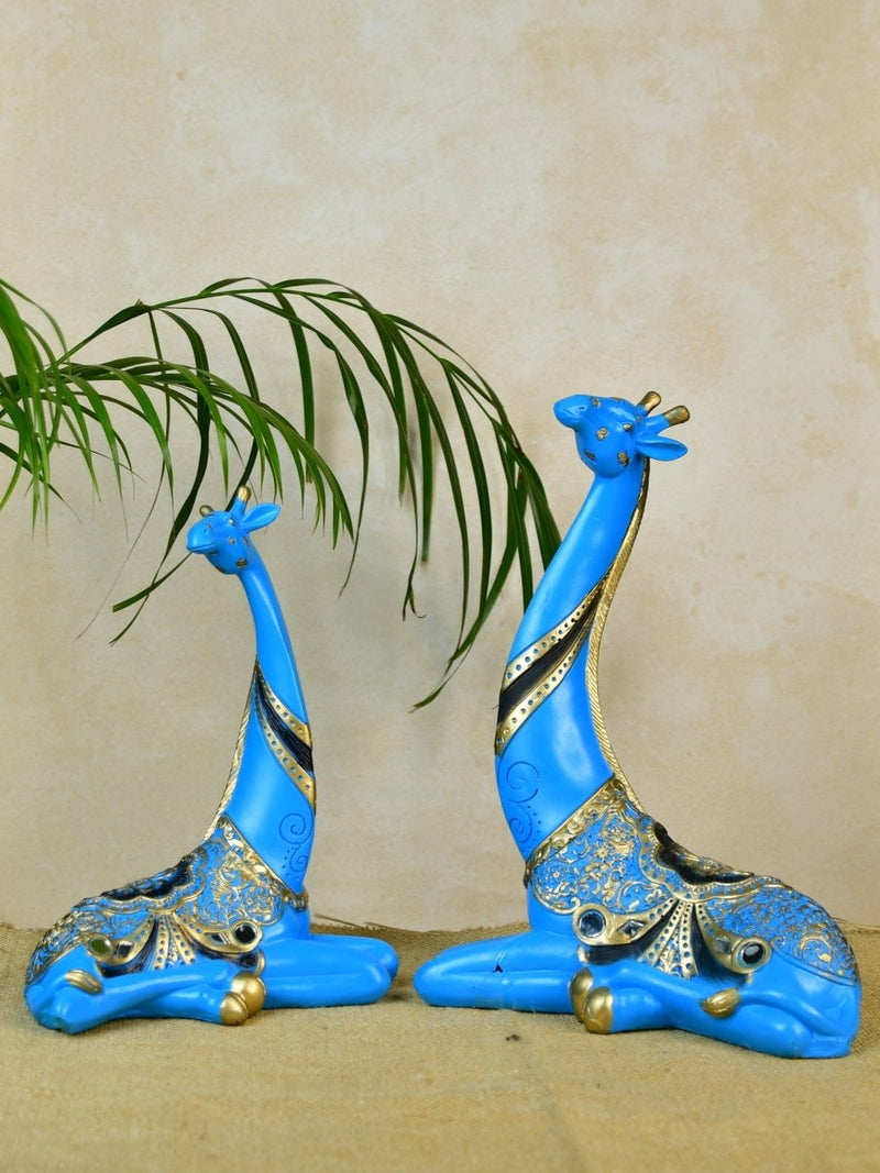 Sowpeace Resin Blue Giraffe Family – view 4