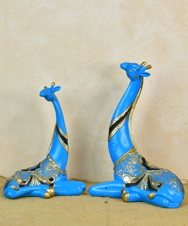 Sowpeace Resin Blue Giraffe Family — image 3