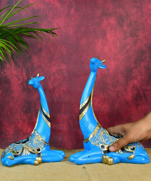 Sowpeace Resin Blue Giraffe Family — image 6