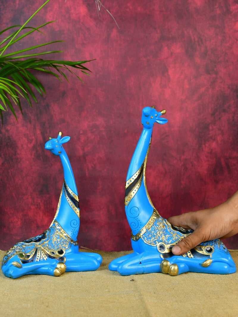 Sowpeace Resin Blue Giraffe Family – view 6