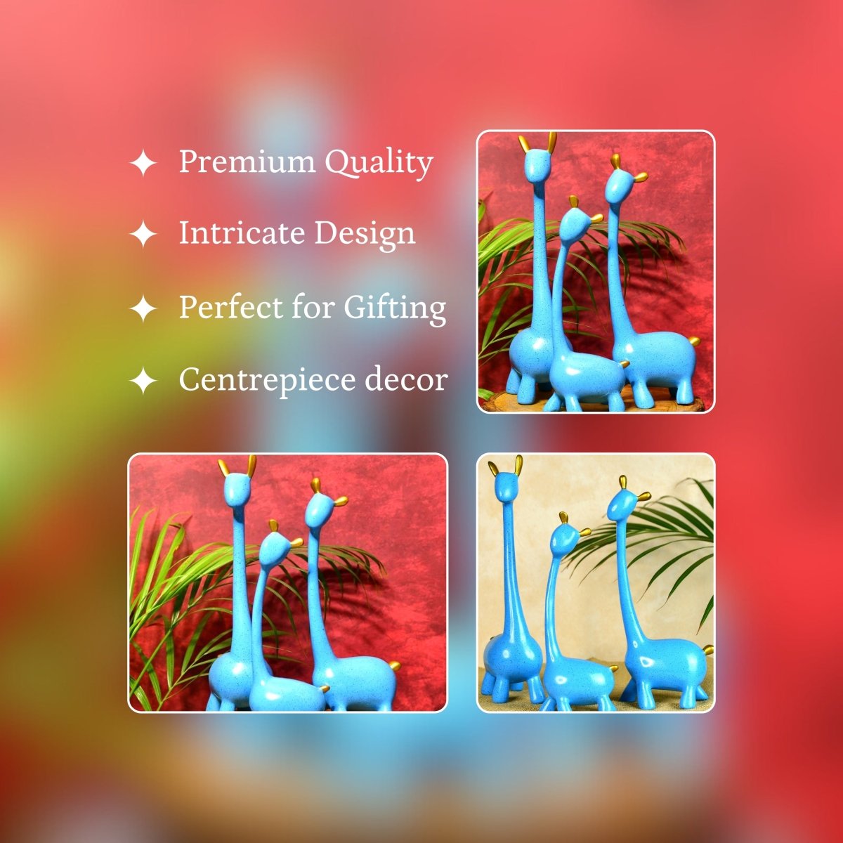 Sowpeace Resin Giraffe Family - Decor - Sowpeace - 