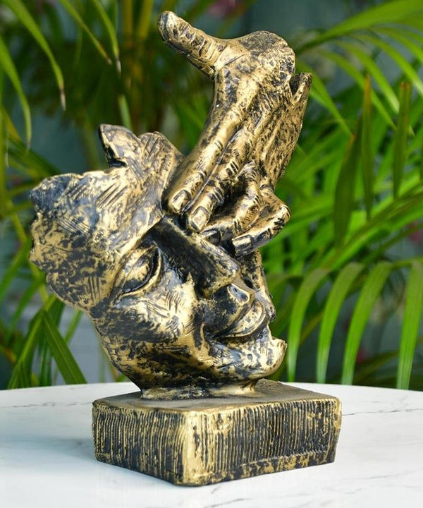 Sowpeace Resin Hand-on-Face Sculpture – Trendy Home Decor Accent & Unique Gift Idea — image 2