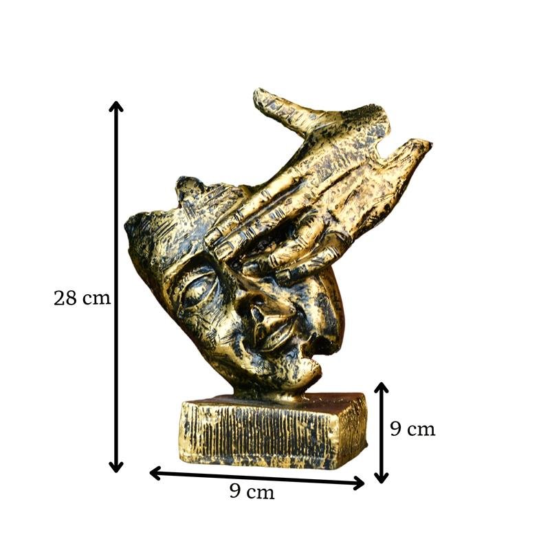 Sowpeace Resin Hand-on-Face Sculpture – Trendy Home Decor Accent & Unique Gift Idea – view 5