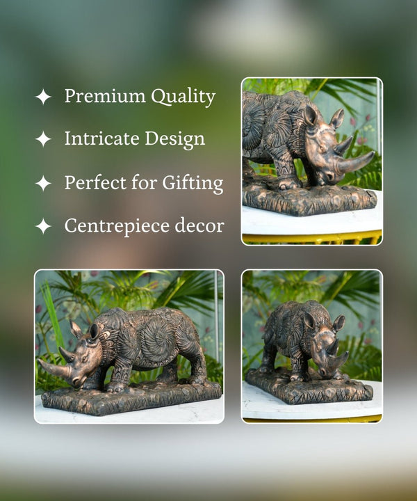 Sowpeace Resin Rhino Decor — image 3