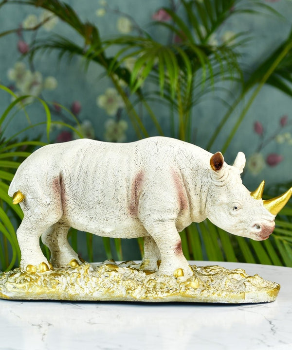 Sowpeace Resin White Rhino Decor — image 2