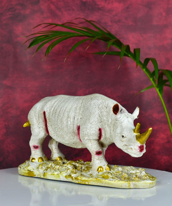 Sowpeace Resin White Rhino Decor — image 6