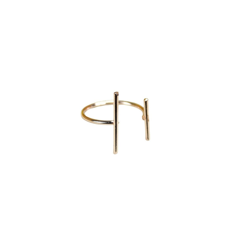 Sowpeace Rose Gold Double Line Ring Stainless Steel | Elegant One‑Size Adjustable Jewelry for Women & Men – view 4