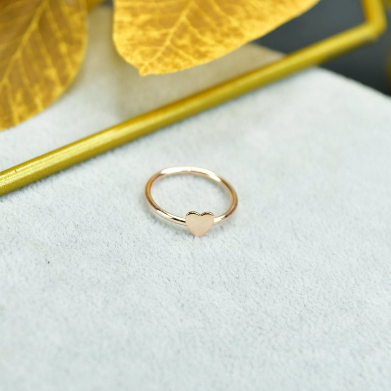 Sowpeace Rose Gold Heart Ring Stainless Steel | Elegant One‑Size Adjustable Jewelry for Women & Men – view 1