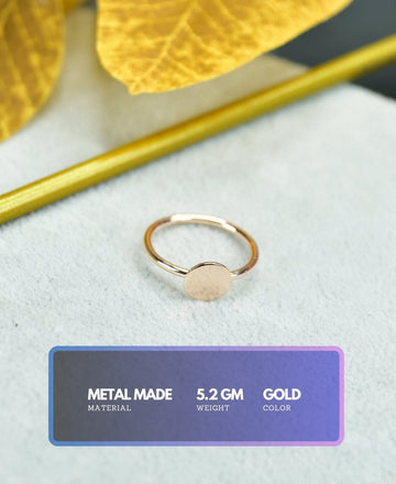 Sowpeace Rose Gold Round Ring Stainless Steel | Elegant One‑Size Adjustable Jewelry for Women & Men — alternate view
