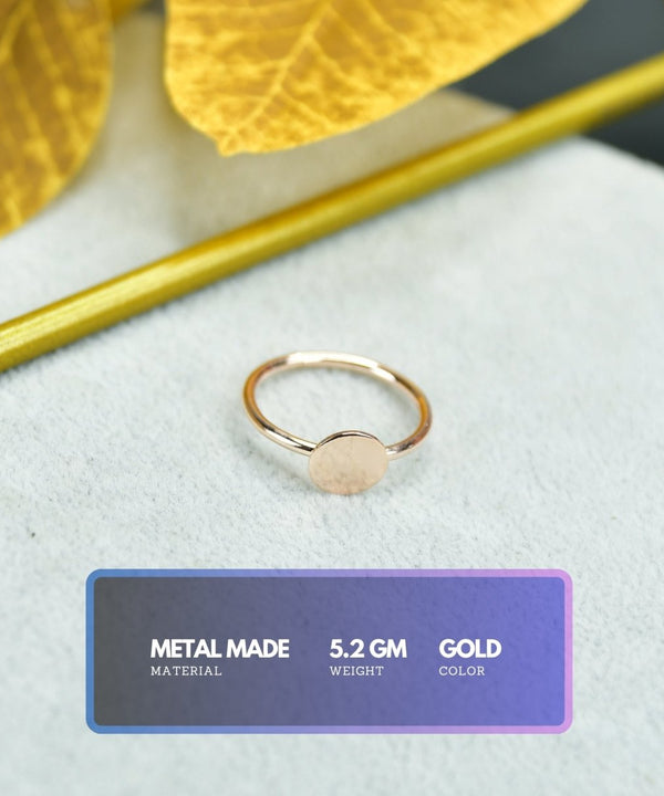 Sowpeace Rose Gold Round Ring Stainless Steel | Elegant One‑Size Adjustable Jewelry for Women & Men — image 2