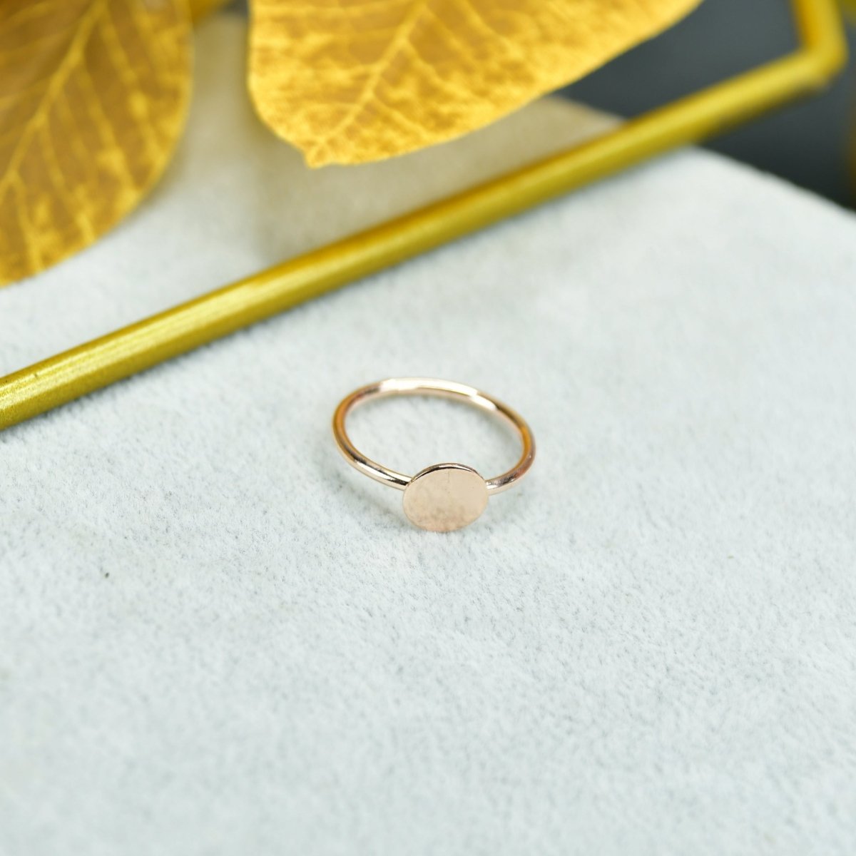 Sowpeace Rose Gold Round Ring Stainless Steel | Elegant One‑Size Adjustable Jewelry for Women & Men - Sowpeace - 