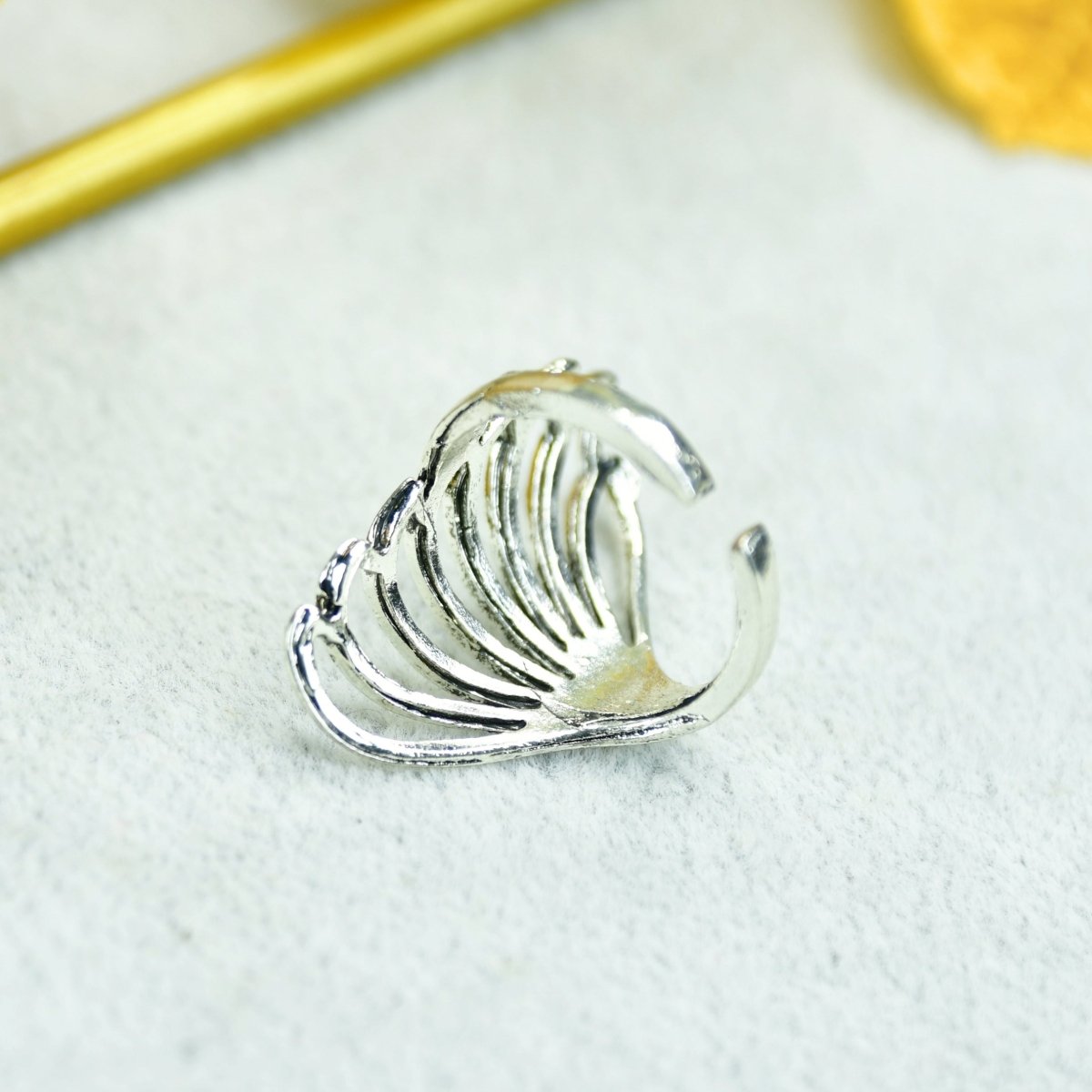 Sowpeace Rose Silver Butterfly Ring Set Stainless Steel | Elegant One‑Size Adjustable Jewelry for Women & Men - Sowpeace - 