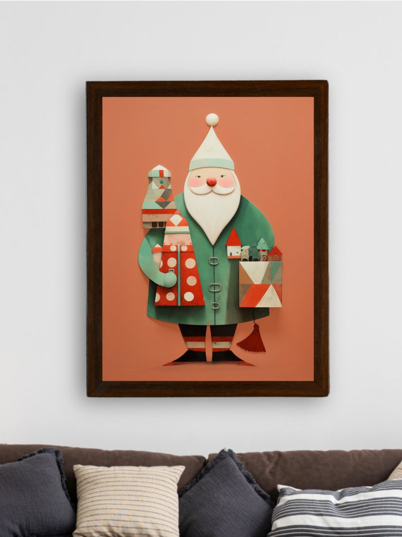 Sowpeace Santa: Premium Gifting Hope Canvas Prints – Handcrafted Indian-Inspired Art for Stylish Holiday Home Decor – view 3