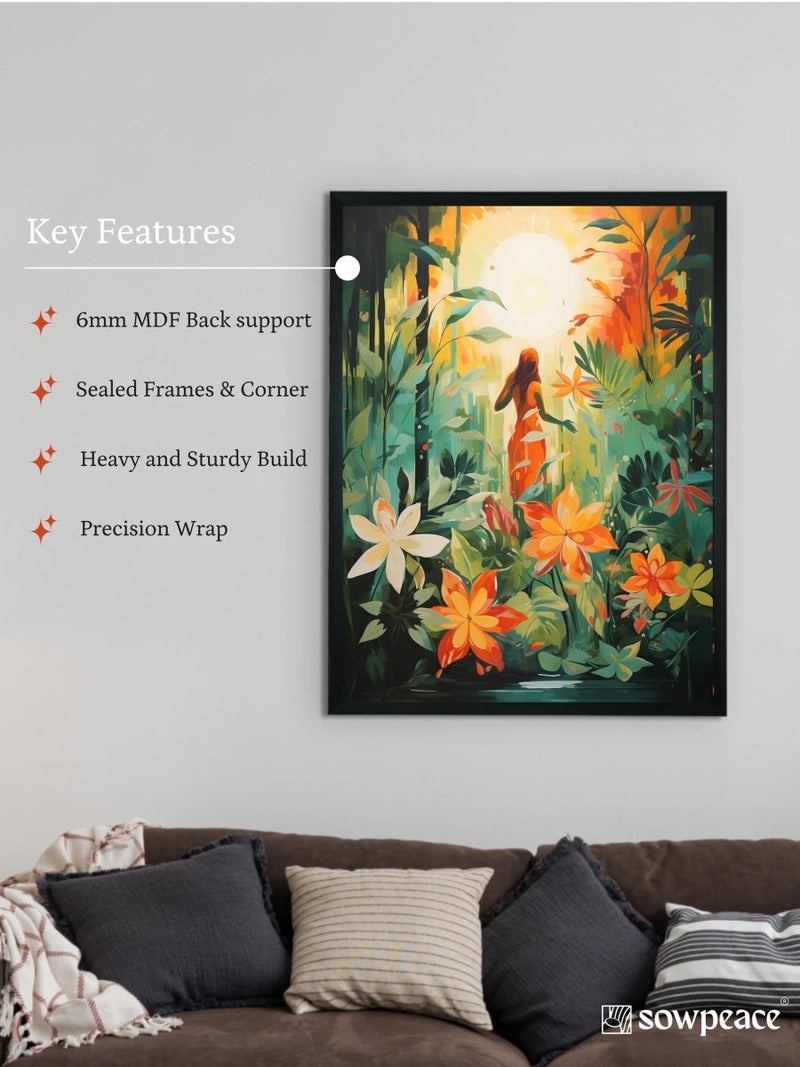 Sowpeace Serenity: Handcrafted Nature's Rejuvenating Embrace – Premium Canvas Print for Elegant and Peaceful Home Decor – view 6
