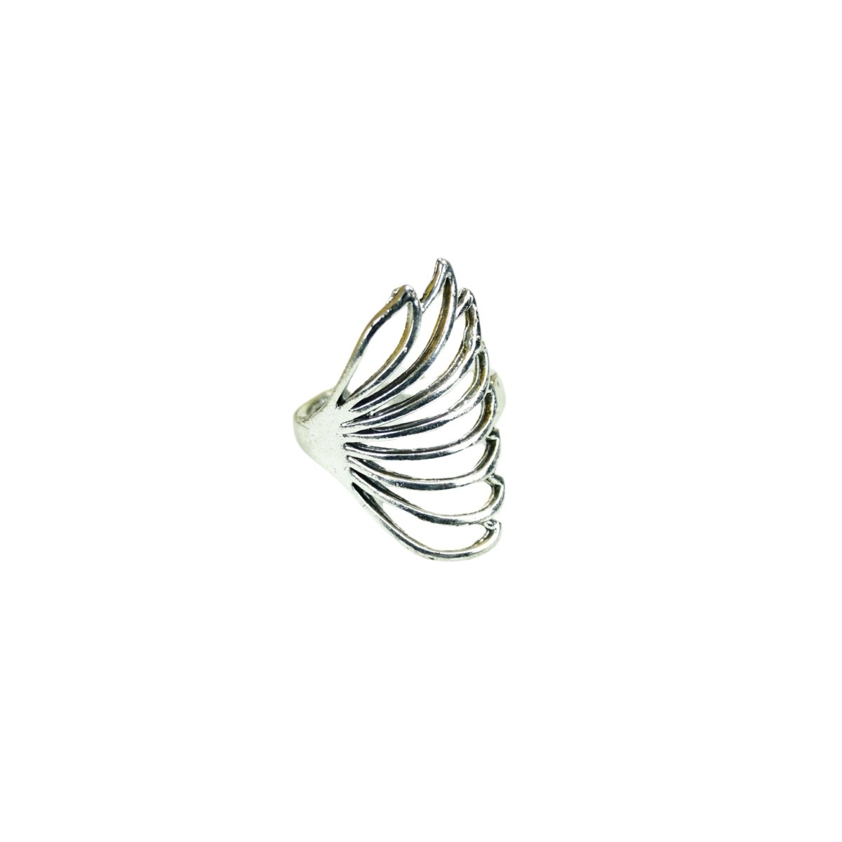 Sowpeace Silver Butterfly Wing Ring Set Stainless Steel | Elegant One‑Size Adjustable Jewelry for Women & Men - Sowpeace - 