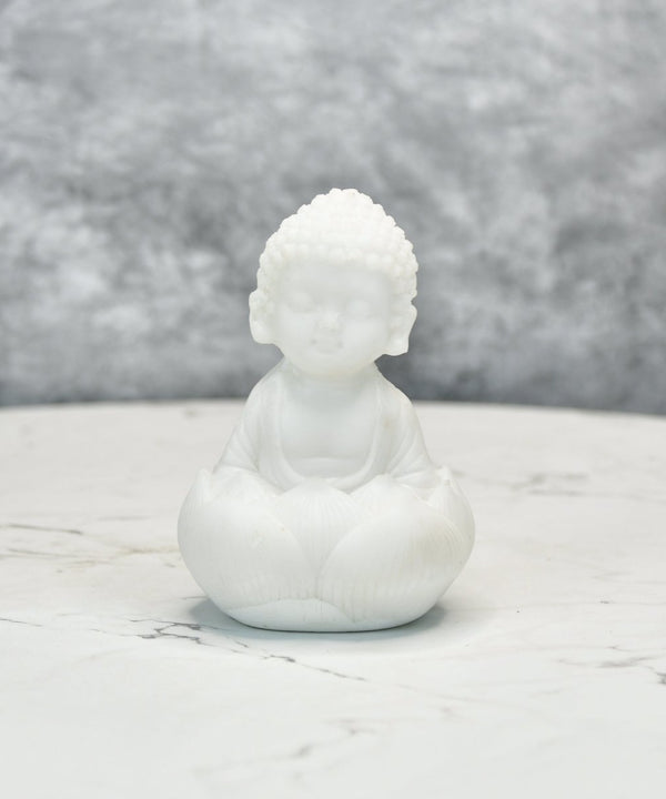 Sowpeace Sitting Baby Monk | Elegant Resin Spiritual Figurine for Peaceful Home Décor & Gifting — image 4