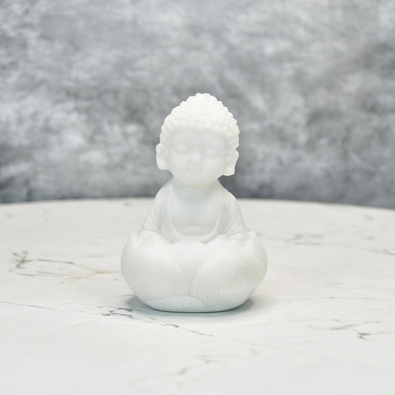 Sowpeace Sitting Baby Monk | Elegant Resin Spiritual Figurine for Peaceful Home Décor & Gifting – view 4