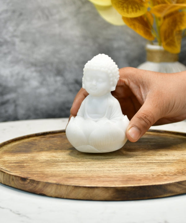 Sowpeace Sitting Baby Monk | Elegant Resin Spiritual Figurine for Peaceful Home Décor & Gifting — image 6