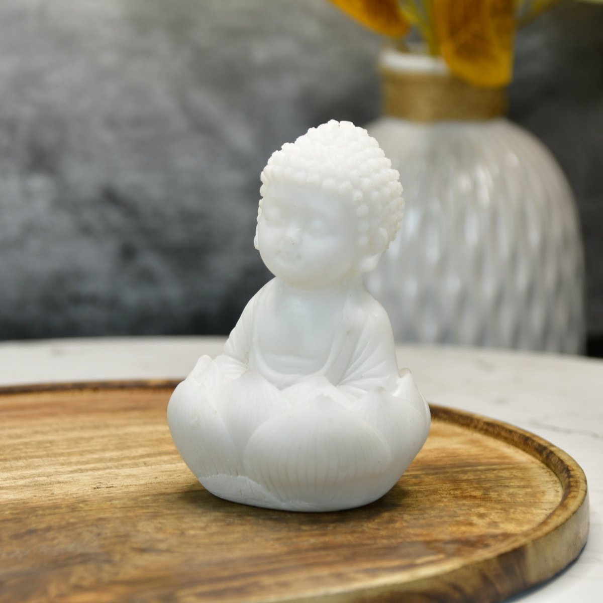 Sowpeace Sitting Baby Monk | Elegant Resin Spiritual Figurine for Peaceful Home Décor & Gifting - Sowpeace - 