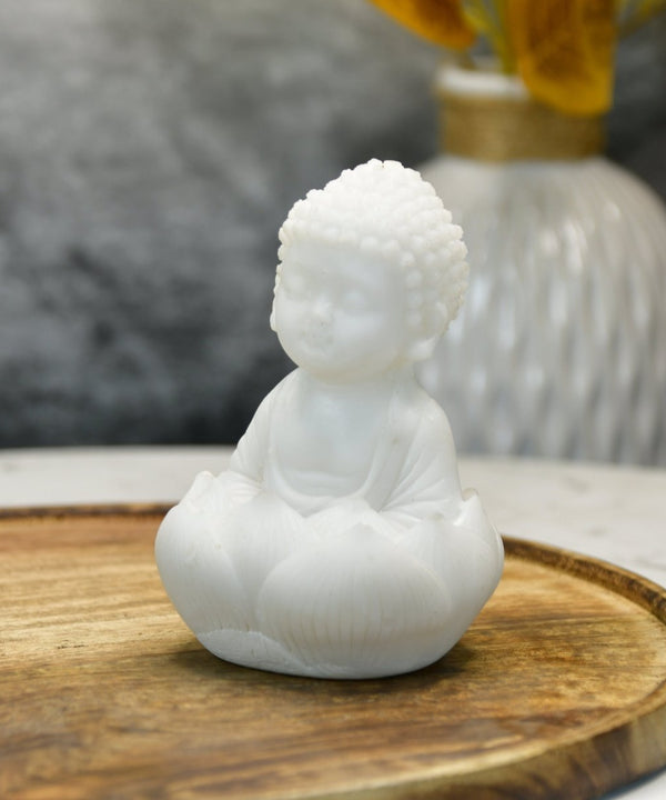 Sowpeace Sitting Baby Monk | Elegant Resin Spiritual Figurine for Peaceful Home Décor & Gifting — image 2