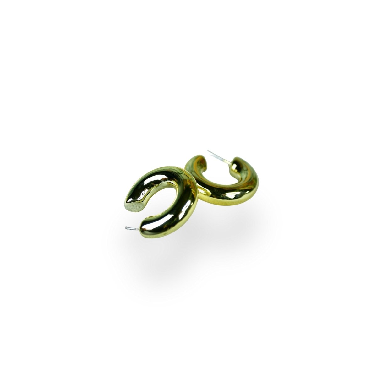 Sowpeace Small 3/4 Round Golden CCB Earrings | Lightweight One‑Size Stylish Jewelry for Women & Daily Wear - Sowpeace - 