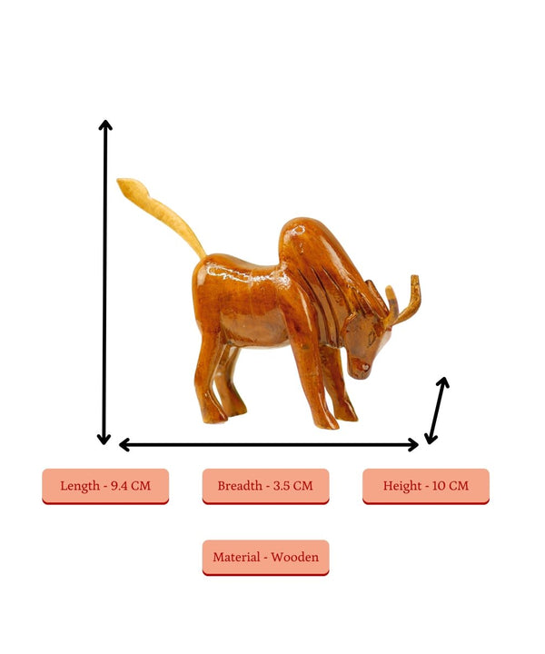 Sowpeace Small Wooden Ox: Artisan Home Decor — image 4