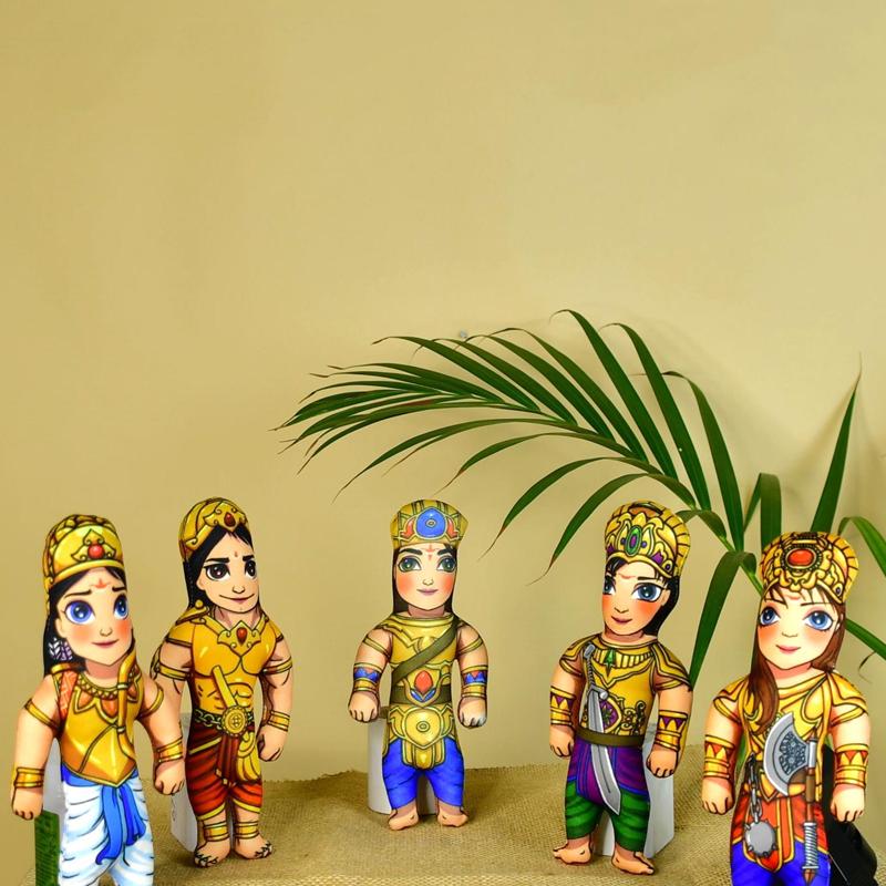 Sowpeace Stitched Cotton Panch Pandava - Decor - Sowpeace - 