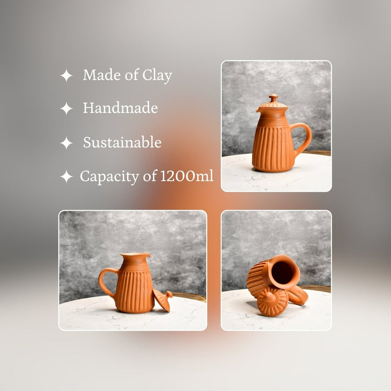 Sowpeace Terracotta Jug: Artful, Functional Home & Kitchenware – view 3