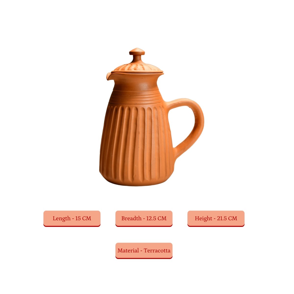 Sowpeace Terracotta Jug: Artful, Functional Home & Kitchenware - Utensils - Sowpeace - New Arrivals - Terracotta Jug
