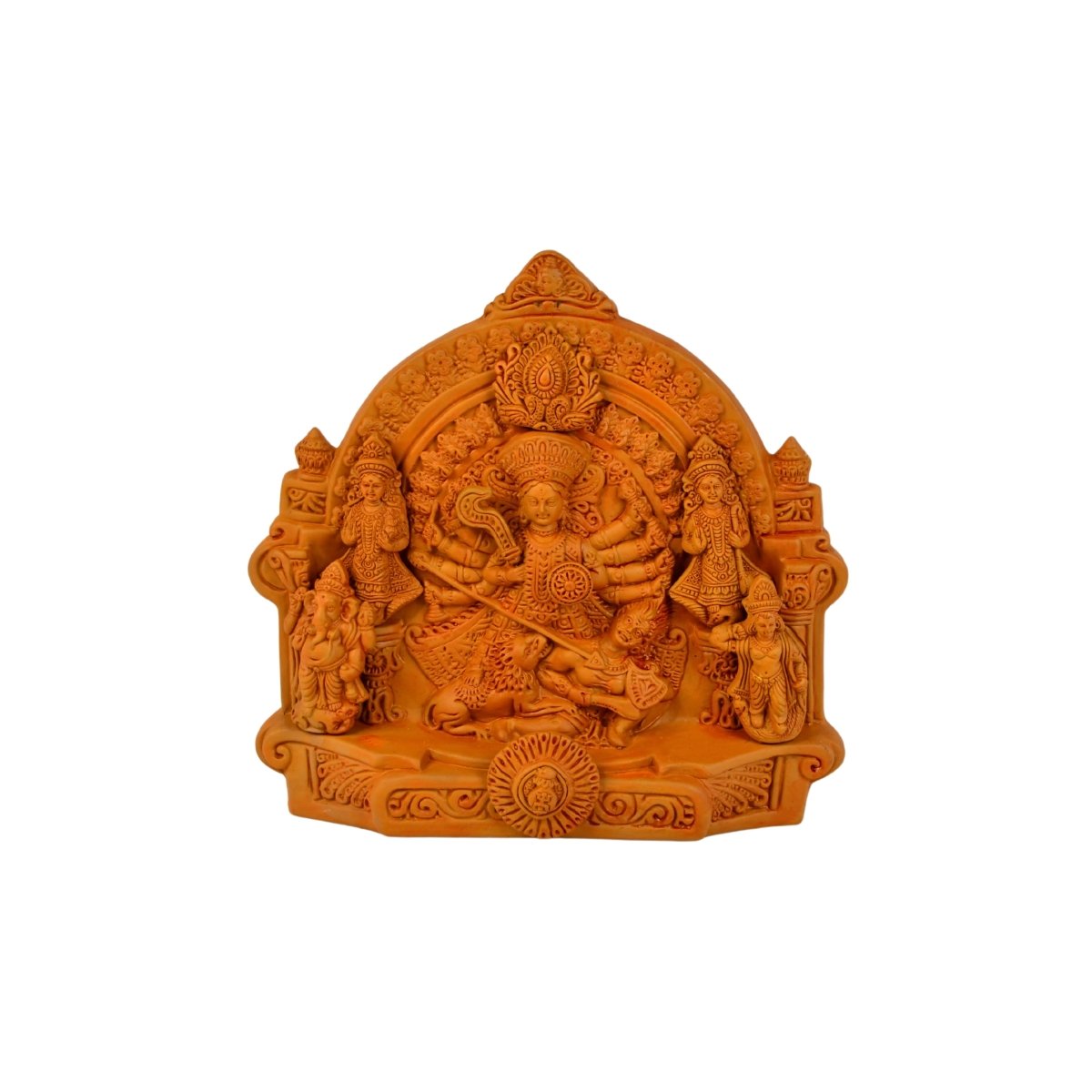 Sowpeace Terracotta Large Durga: Artisan Tabletop Decor - terracotta tabletop - Sowpeace - Diwali - God Idols