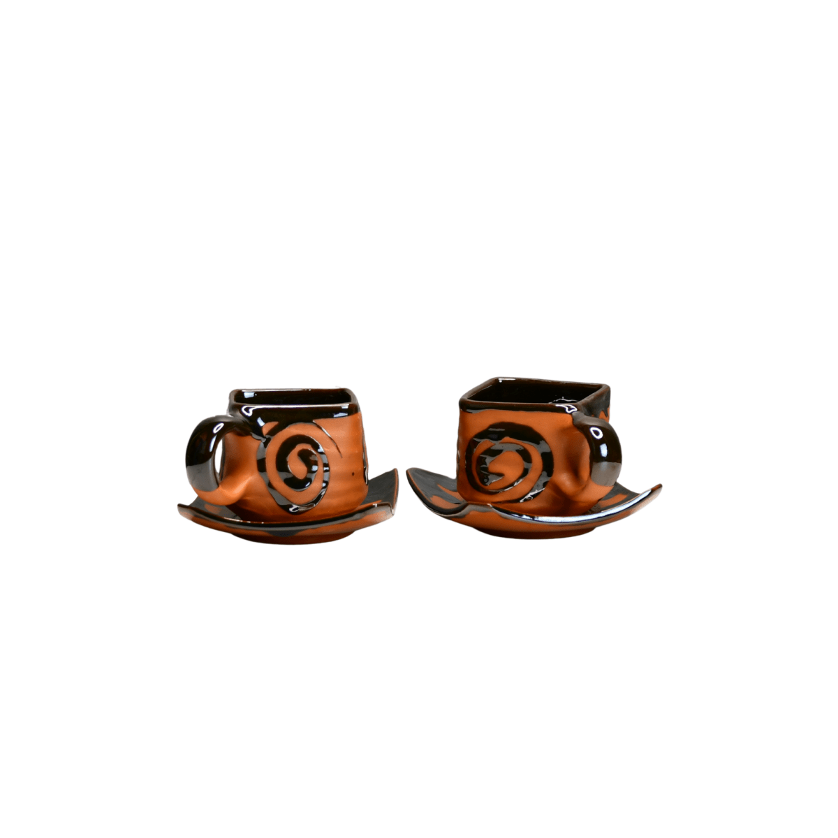 Sowpeace The Saucer Story (Set of 2) | Handcrafted Terracotta Tea & Coffee Saucers for Gifting & Daily Use - Sowpeace - 
