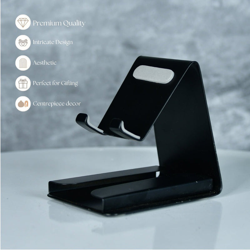 Sowpeace - White Padded Metal Phone Stand with Card Holder – view 4