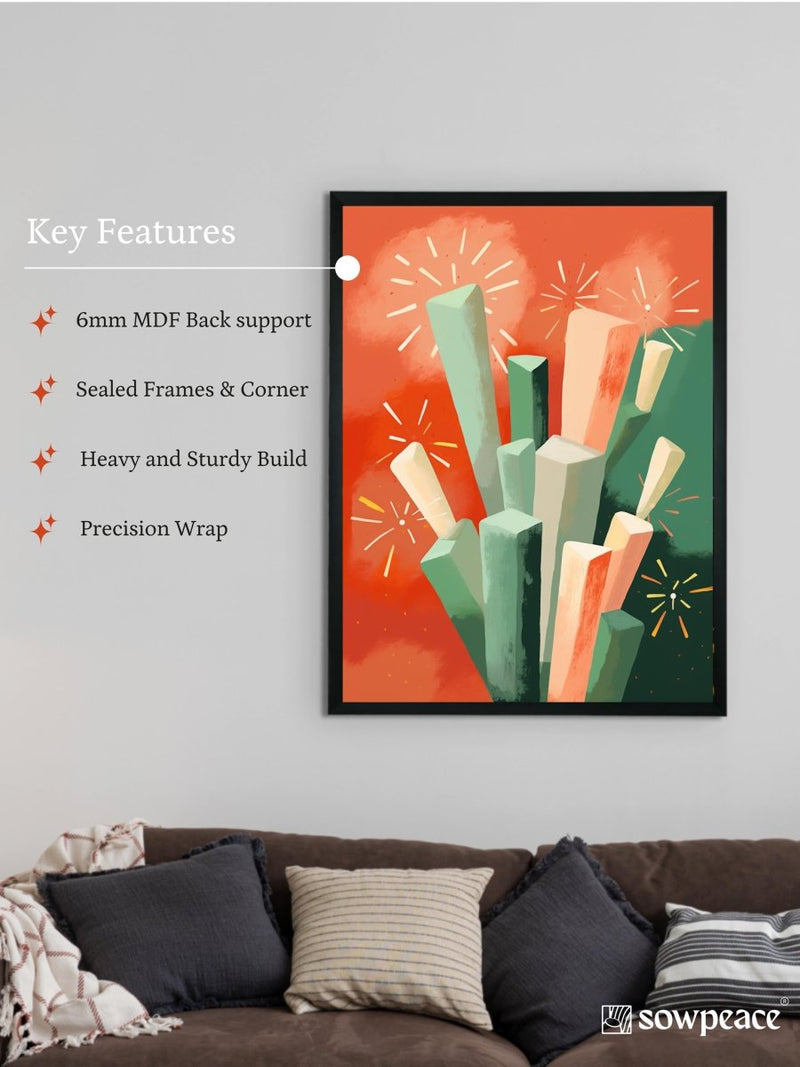 Sowpeace: Winter Sticks - Abstract Nature Art – view 6