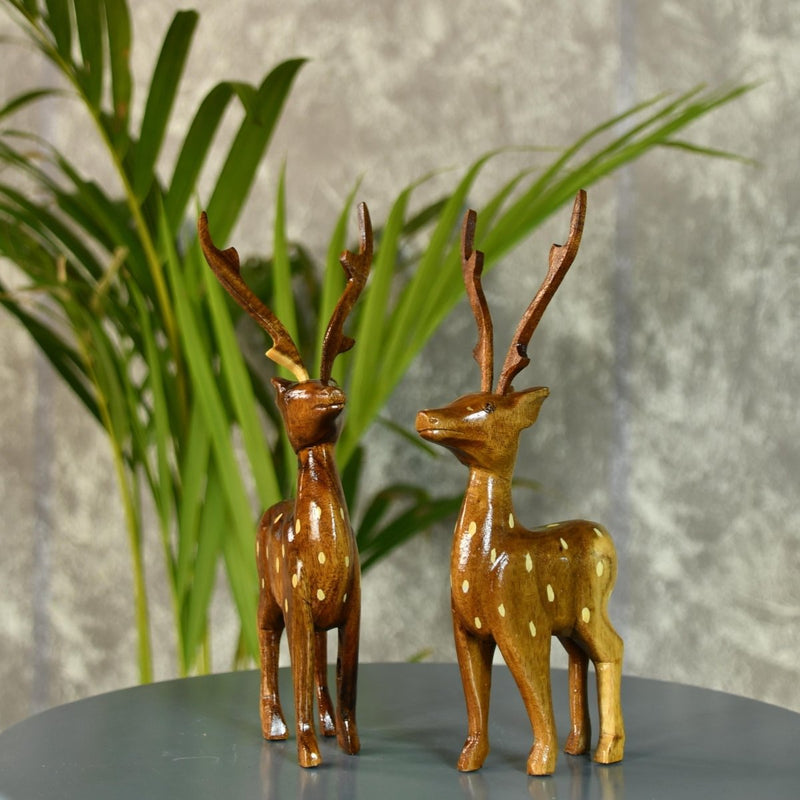 Sowpeace Wooden Dotted Deer: Small Artisan Decor – view 5